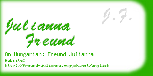 julianna freund business card